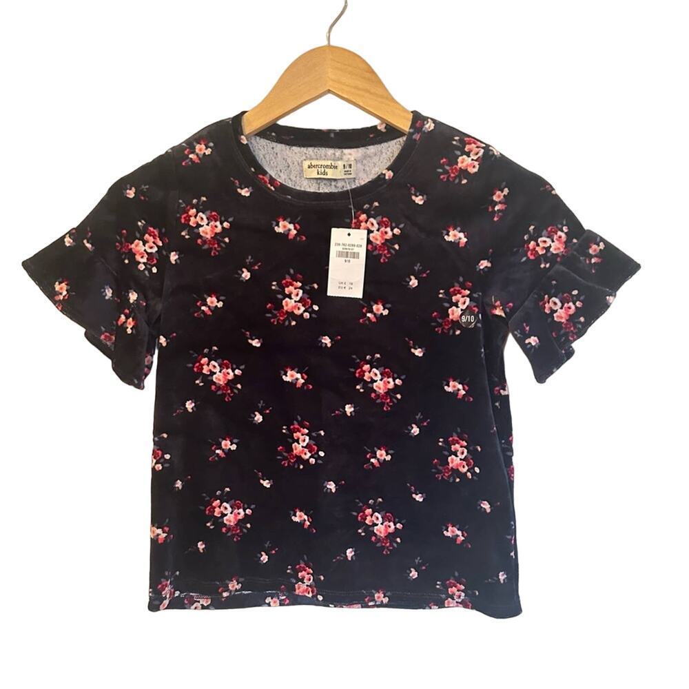 Abercrombie Crushed Velvet Top sz 9/10 NEW
